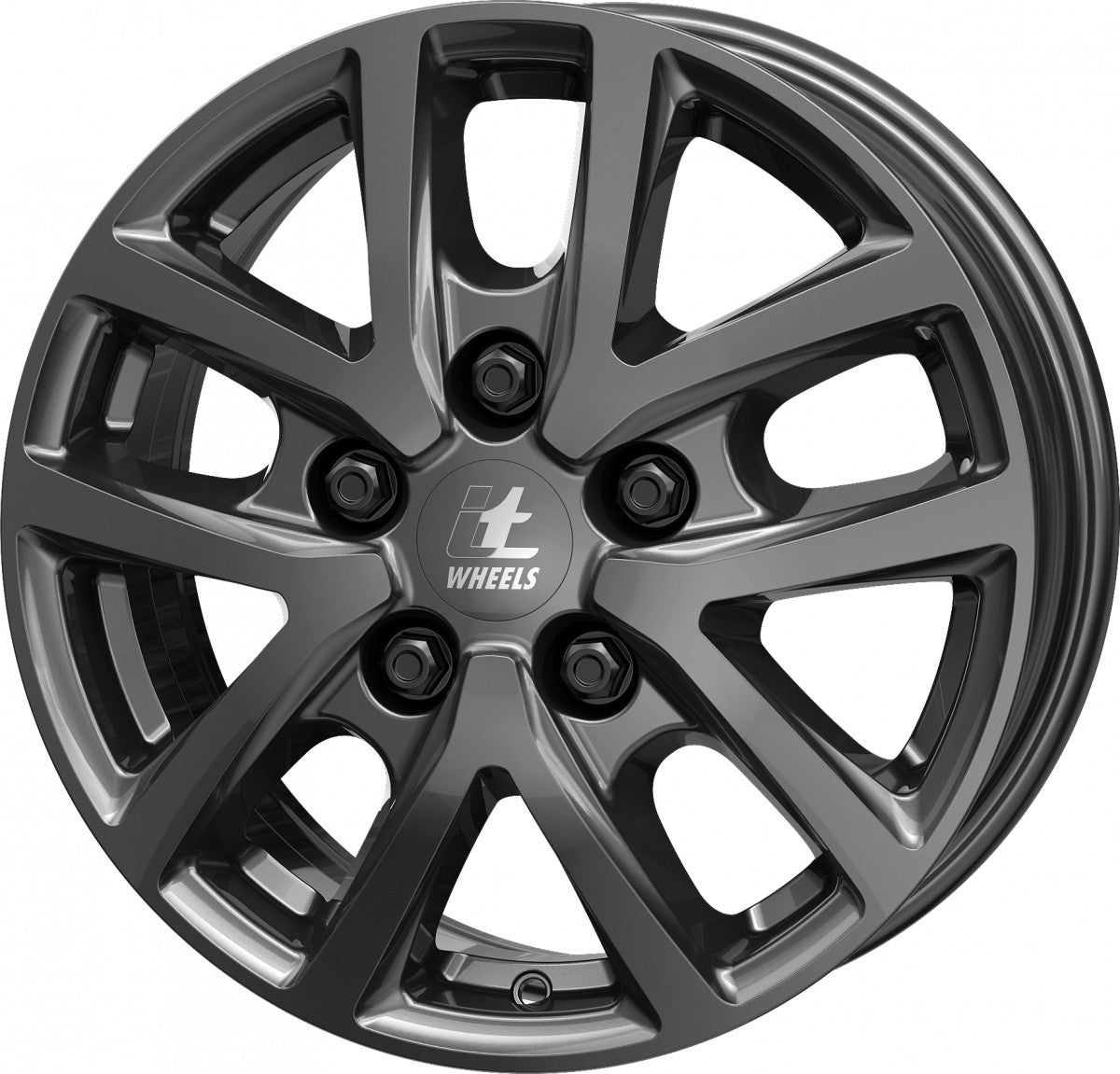itWheels Mira Van gloss titanium Alufelge 6.5x16 Zoll ET60 LK 5x160 ML65.1 – Bild 7