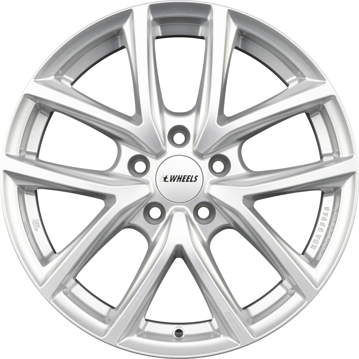 itWheels Mira Gloss Silver Alufelge 7x17 Zoll ET45 LK 5x108 ML70.1