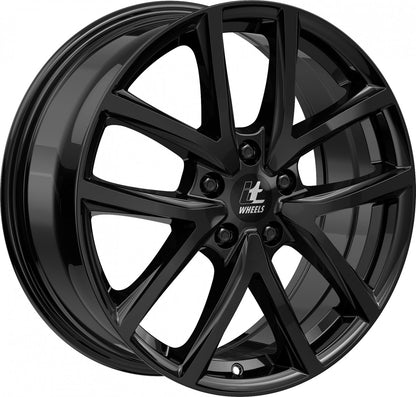 itWheels Mira gloss black Alufelge 7x17 Zoll ET45 LK 5x108 ML70.1 – Bild 3