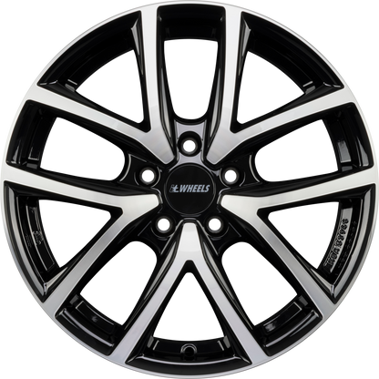 itWheels Mira Diamond Black Front Polished Alufelge 8x19 Zoll ET45 LK 5x112 ML57.1