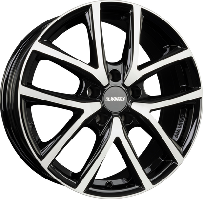 itWheels Mira Diamond Black Front Polished Alufelge 8x19 Zoll ET45 LK 5x112 ML57.1 – Bild 2