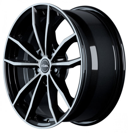 Rial X12 diamant-schwarz frontpoliert Alufelge 7.5x18 Zoll ET50 LK 5x112 ML66.5 – Bild 5