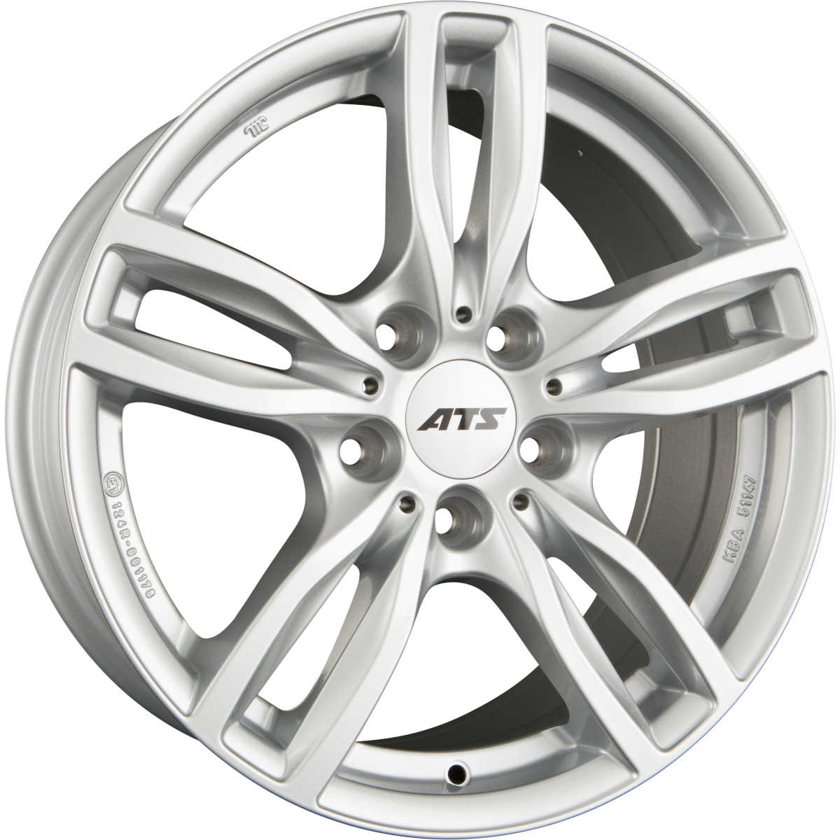 ATS Evolution Polar-Silber Alufelge 8x19 Zoll ET46 LK 5x112 ML66.6 – Bild 2