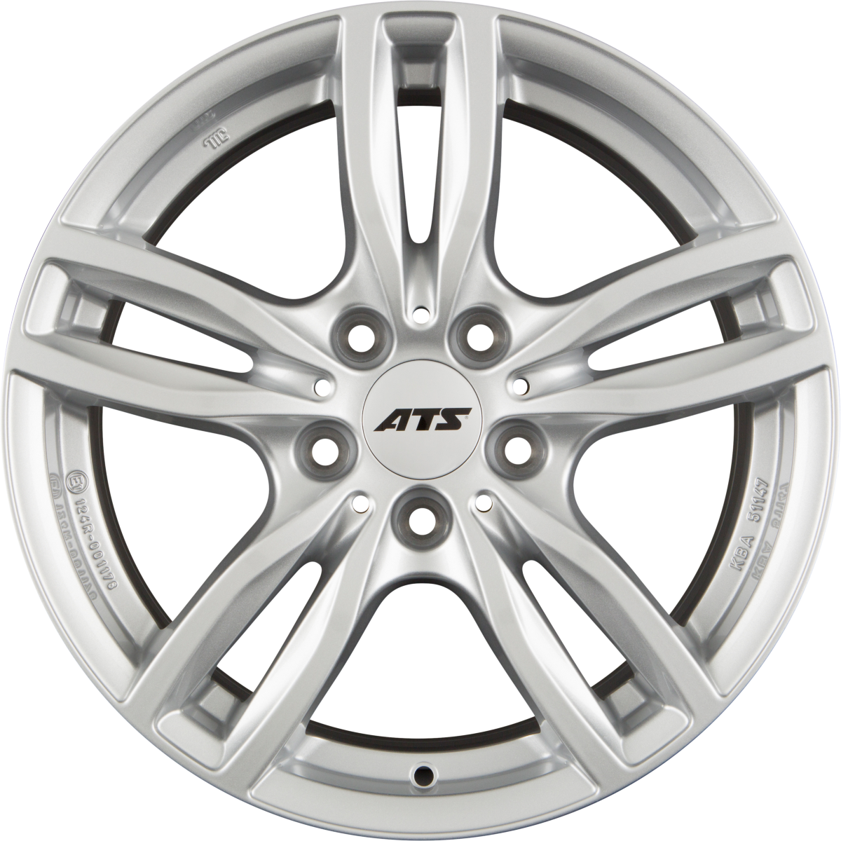 ATS Evolution Polar-Silber Alufelge 8x18 Zoll ET15 LK 5x112 ML66.6