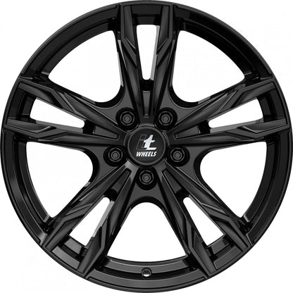 itWheels Gina gloss black Alufelge 7.5x17 Zoll ET45 LK 5x112 ML70.1 – Bild 2