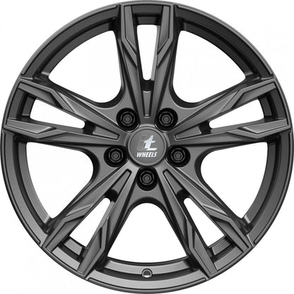 itWheels Gina matt titanium Alufelge 8x18 Zoll ET45 LK 5x108 ML65.1 – Bild 2