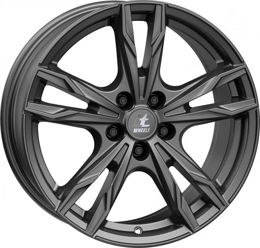 itWheels Gina matt titanium Alufelge 8x18 Zoll ET40 LK 5x114.3 ML70.1