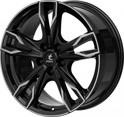 itWheels Gina gloss black polished Alufelge 7.5x19 Zoll ET40 LK 5x114.3 ML70.1 – Bild 8