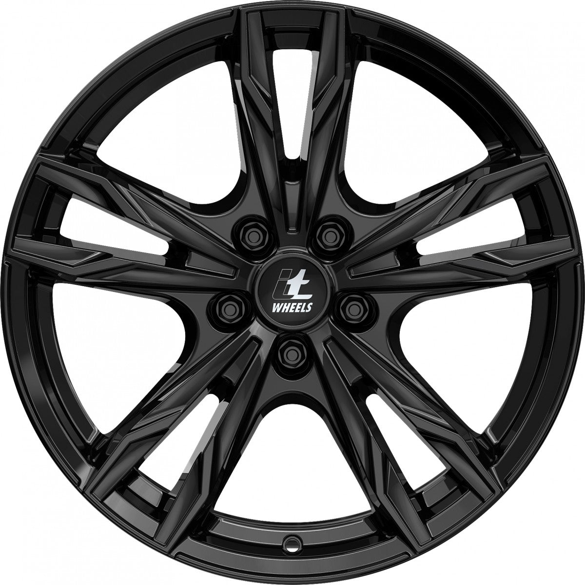 itWheels Gina gloss black Alufelge 7.5x19 Zoll ET48 LK 5x108 ML63.4 – Bild 2