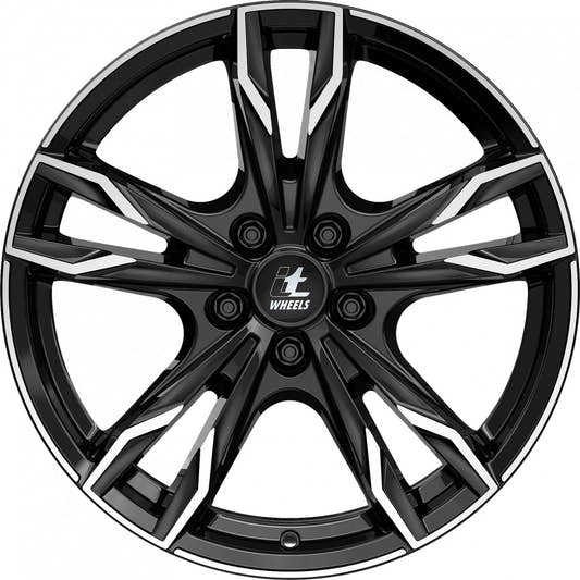 itWheels Gina gloss black polished Alufelge 8.5x19 Zoll ET30 LK 5x120 ML72.6 – Bild 2