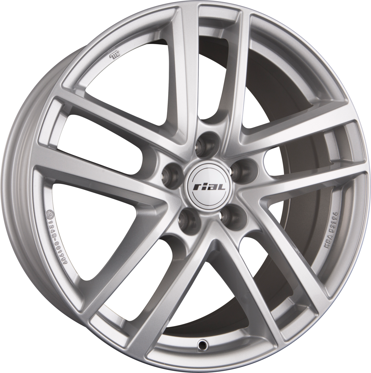 Rial Astorga Polar-Silber Alufelge 7.5x18 Zoll ET45.5 LK 5x112 ML66.6 – Bild 2