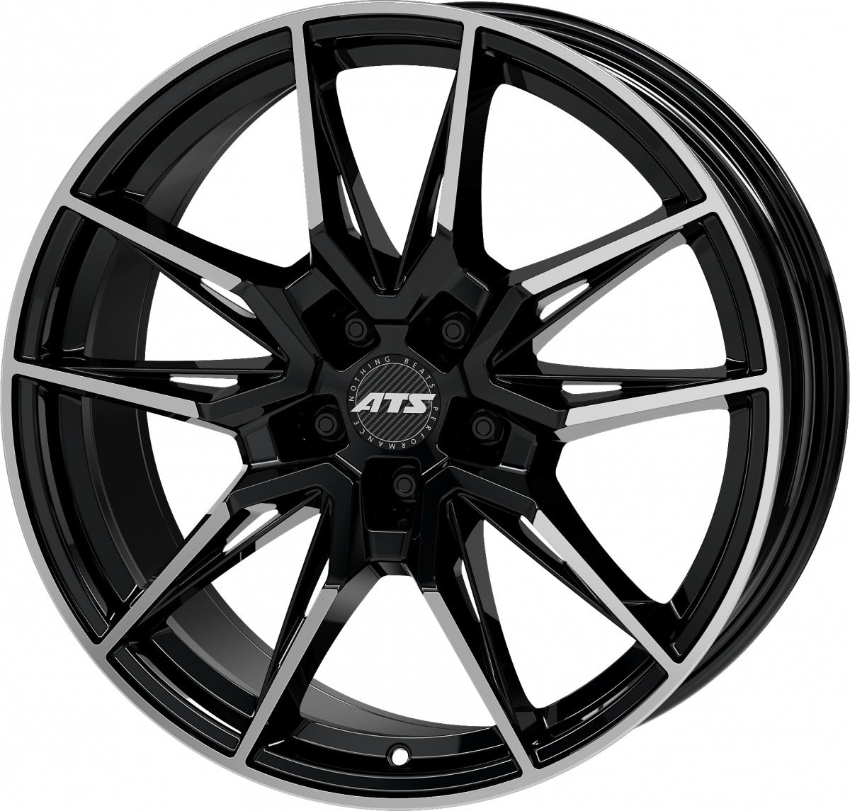 ATS Force diamond-black frontpolished 8.5x19 ET40 - LK5/112 ML66.6