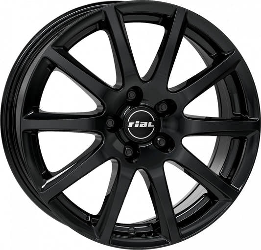 Rial Milano diamond-black Alufelge 7x17 Zoll ET40 LK 5x100 ML63.3