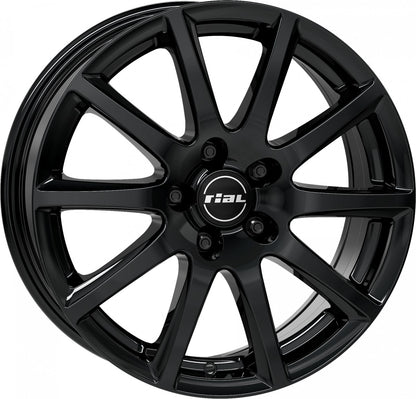 Rial Milano diamond-black Alufelge 7x17 Zoll ET40 LK 5x100 ML63.3