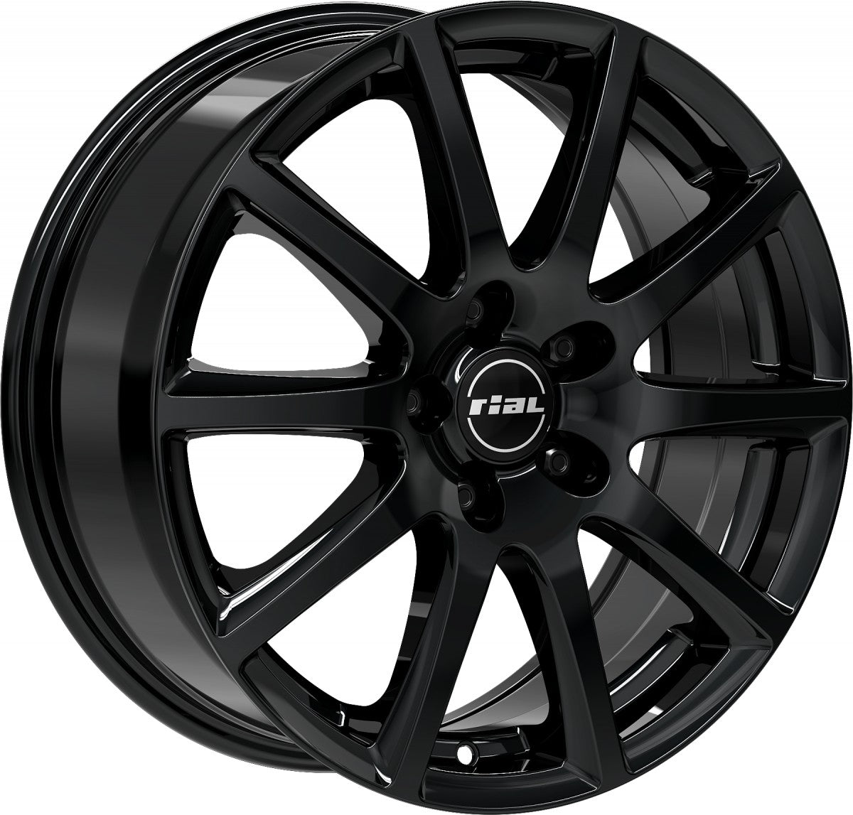 Rial Milano diamond-black Alufelge 7x17 Zoll ET40 LK 5x100 ML63.3 – Bild 3