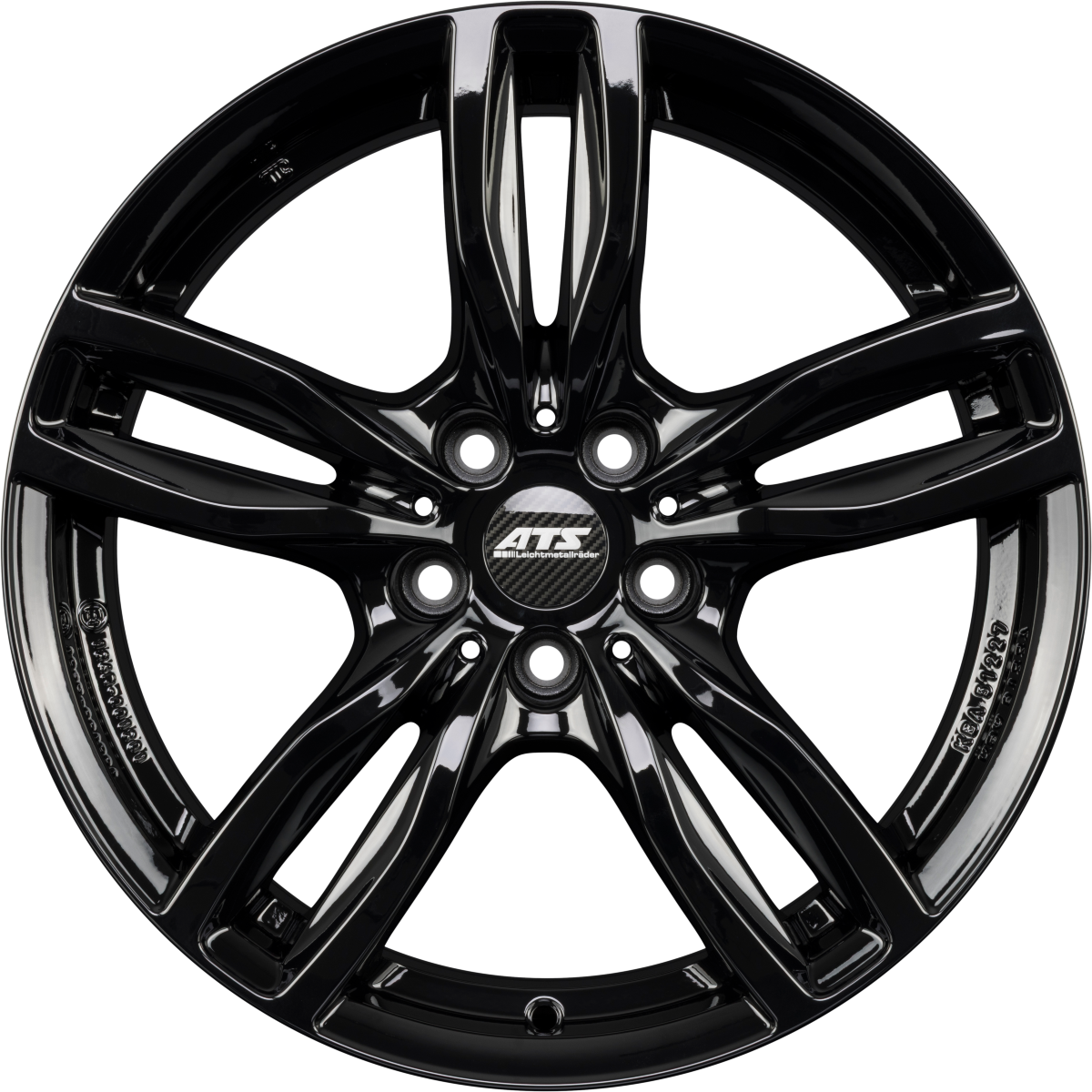 ATS Evolution Diamant-Schwarz Alufelge 7.5x17 Zoll ET52 LK 5x112 ML66.6