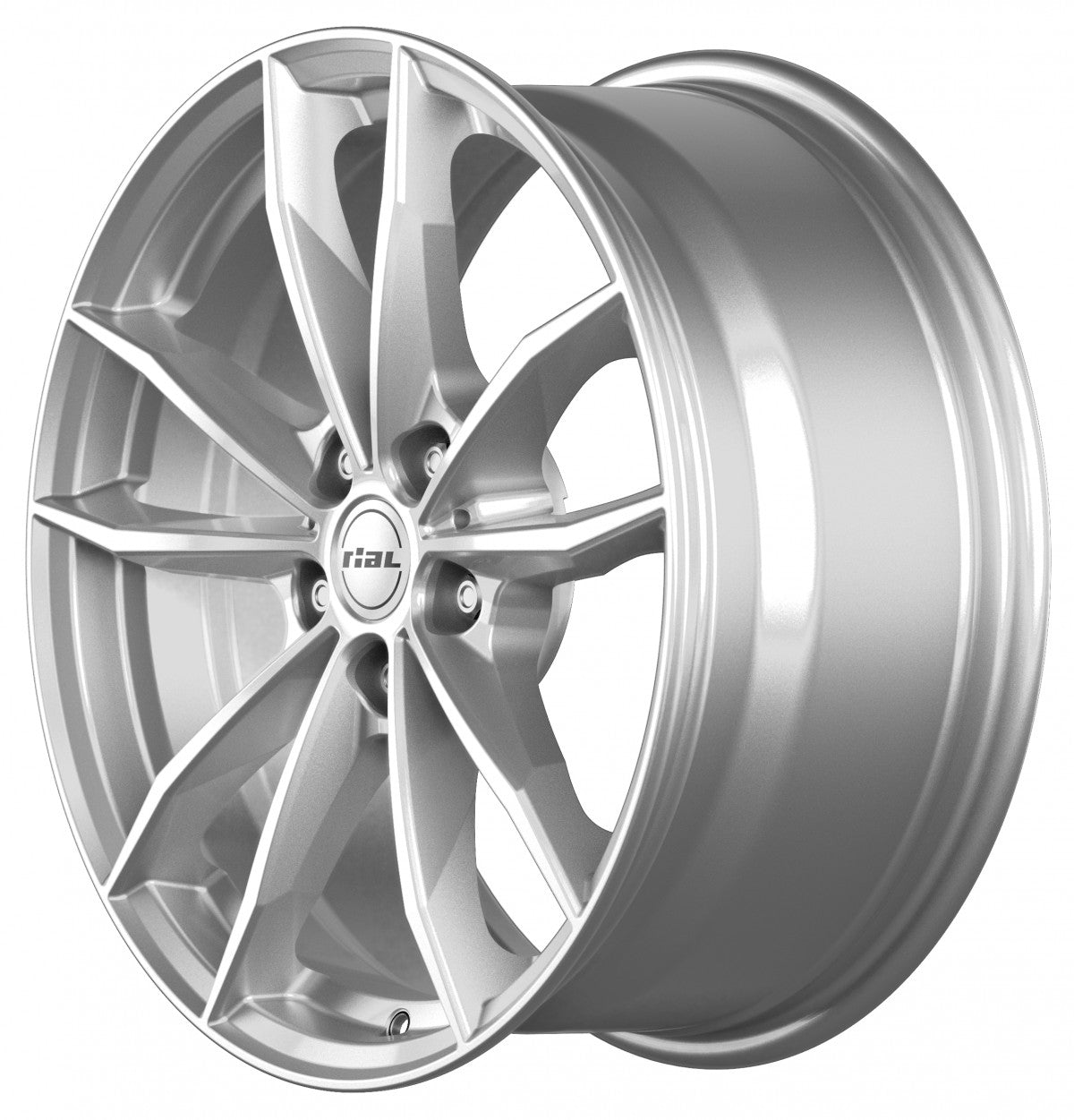 Rial X12 polar-silber Alufelge 9x19 Zoll ET42 LK 5x112 ML66.5 – Bild 5