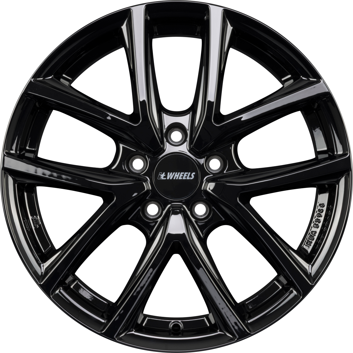 itWheels Mira Gloss Black Alufelge 8x20 Zoll ET50 LK 5x114.3 ML67.1