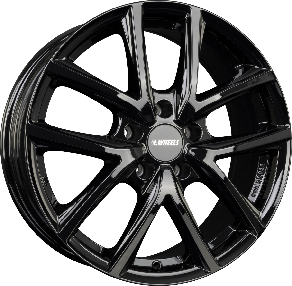 itWheels Mira Gloss Black Alufelge 8x20 Zoll ET50 LK 5x114.3 ML67.1 – Bild 2