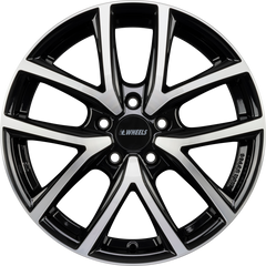 itWheels Mira Diamond Black Front Polished Alufelge 8x20 Zoll ET45 LK 5x112 ML66.6