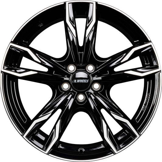 itWheels Gina gloss black polished Alufelge 8.5x20 Zoll ET37 LK 5x112 ML57.1