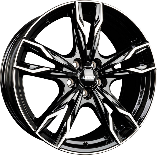 itWheels Gina gloss black polished Alufelge 8.5x20 Zoll ET49 LK 5x114.3 ML67.1 – Bild 2