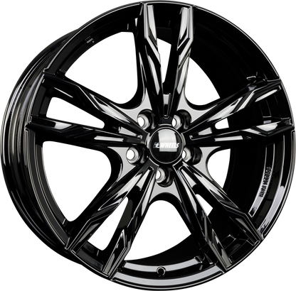 itWheels Gina Gloss Black Alufelge 8.5x20 Zoll ET37 LK 5x112 ML57.1 – Bild 2