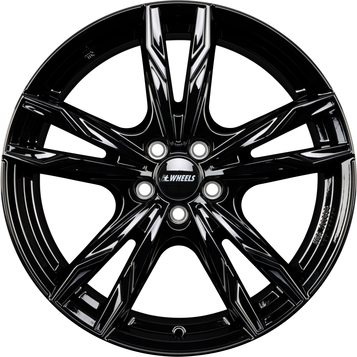 itWheels Gina Gloss Black Alufelge 8.5x20 Zoll ET42 LK 5x112 ML66.6