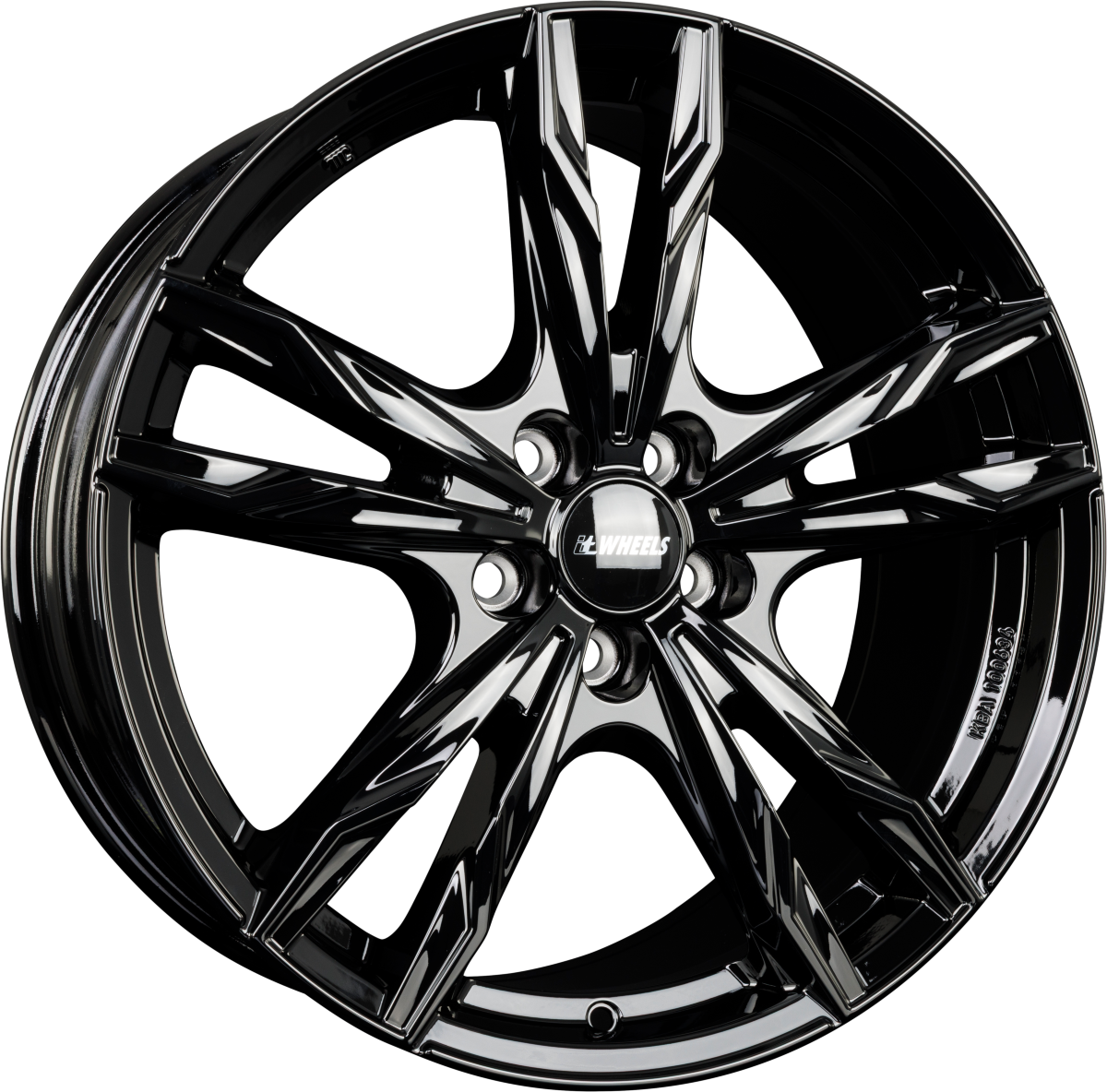 itWheels Gina Gloss Black Alufelge 8.5x20 Zoll ET42 LK 5x112 ML66.6 – Bild 2