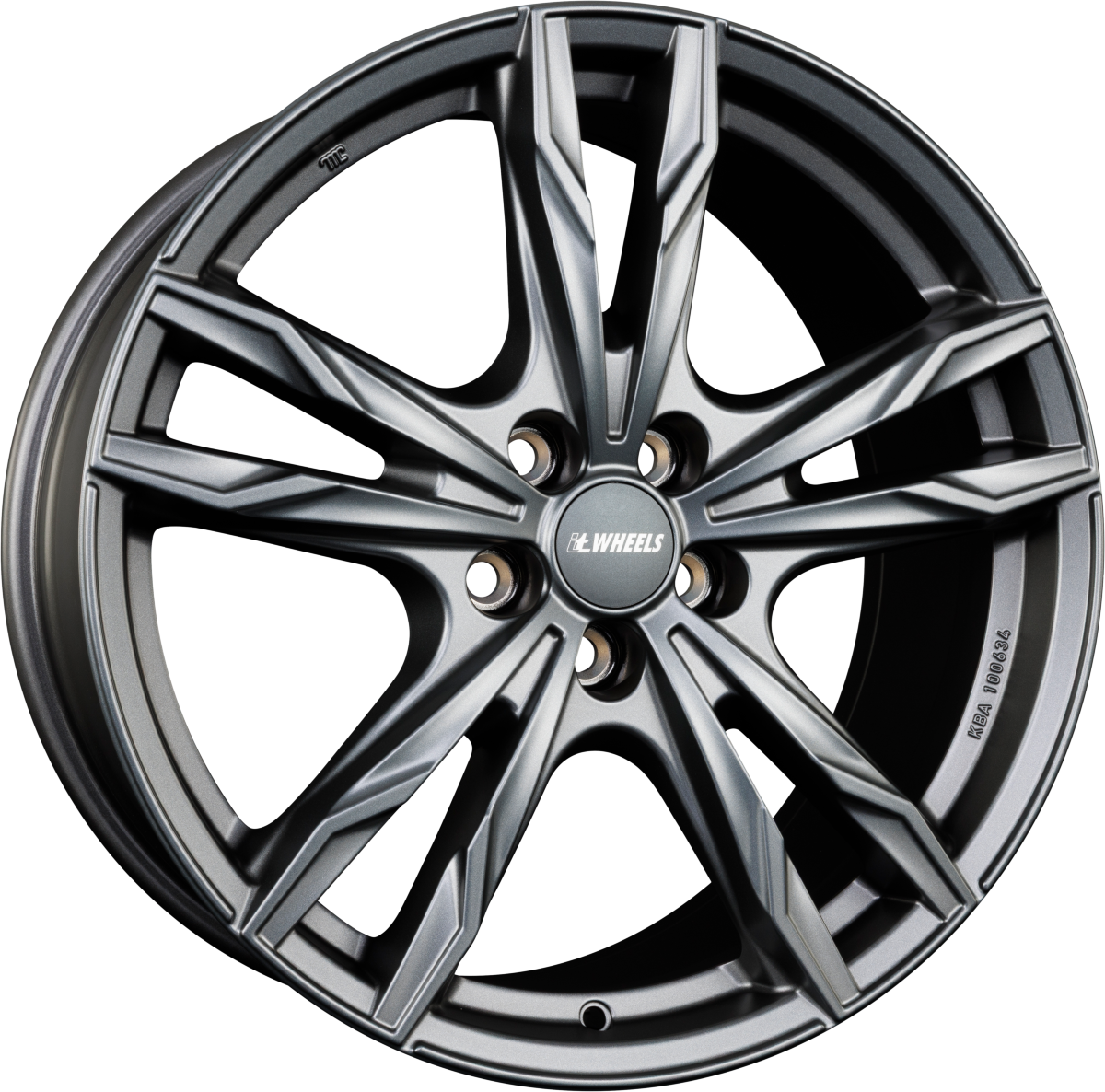 itWheels Gina Matt Titanium Alufelge 8.5x20 Zoll ET40 LK 5x120 ML72.6 – Bild 2