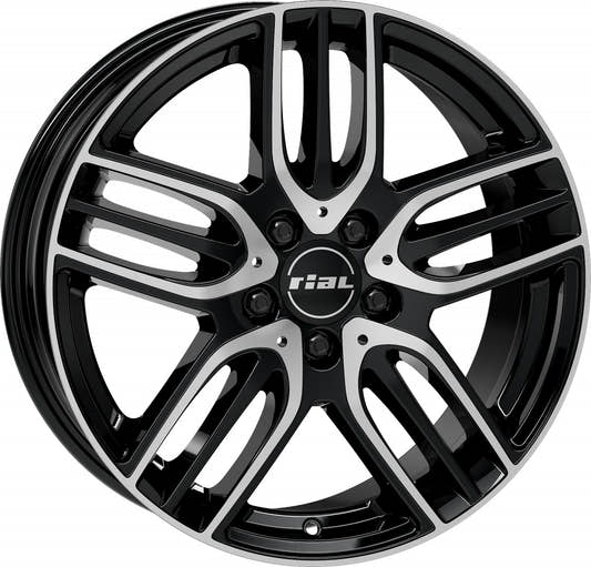 Rial M14 diamond-black frontpolished Alufelge 7.5x18 Zoll ET40 LK 5x112 ML66.5