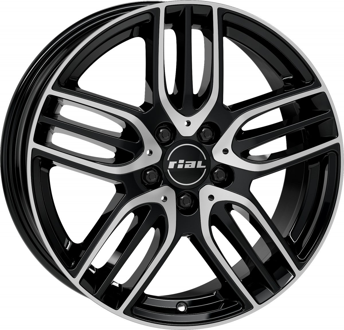 Rial M14 diamond-black frontpolished Alufelge 7.5x18 Zoll ET48.4 LK 5x112 ML66.5