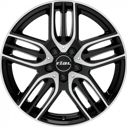 Rial M14 diamond-black frontpolished Alufelge 7.5x18 Zoll ET53 LK 5x112 ML66.5 – Bild 2