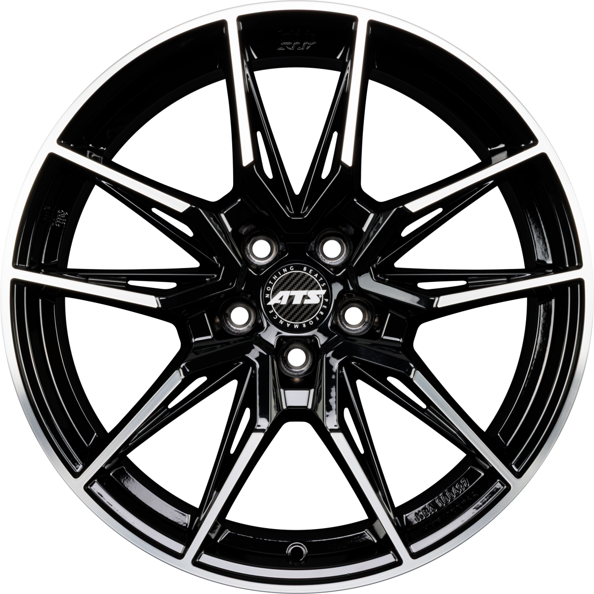 ATS Force diamond-black frontpolished Alufelge 9.5x19 Zoll ET39 LK 5x112 ML66.5 – Bild 4