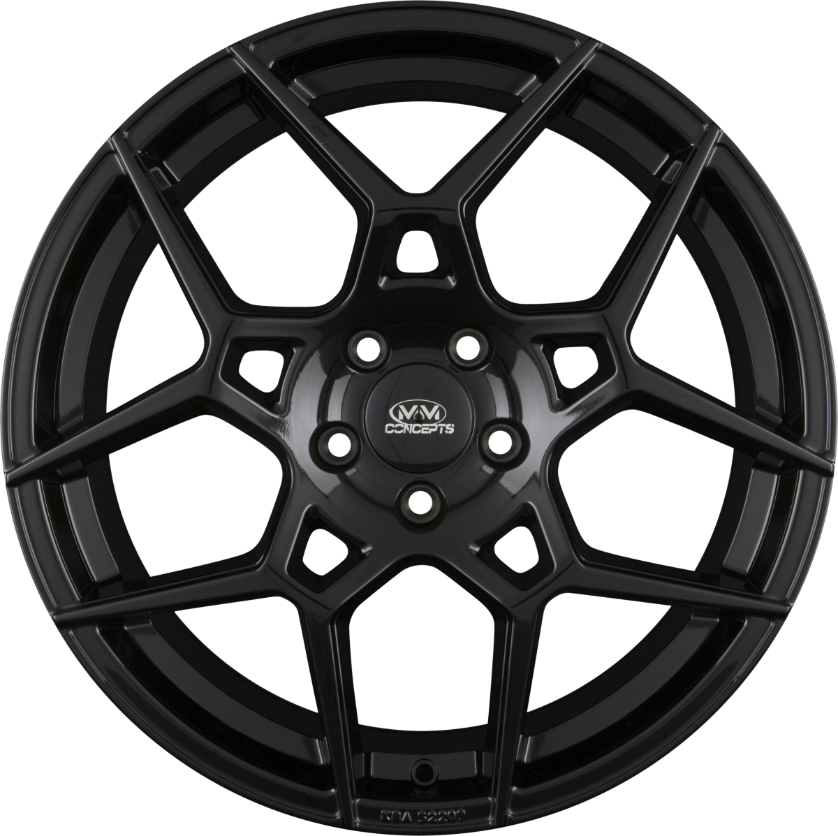 MM-Concepts MM03 Schwarz Glanz Lackiert Alufelge 8.5x19 Zoll ET45 LK 5x108 ML72.6