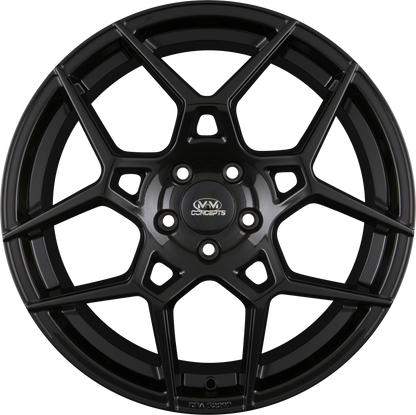 MM-Concepts MM03 Schwarz Glanz Lackiert Alufelge 8.5x19 Zoll ET45 LK 5x108 ML72.6