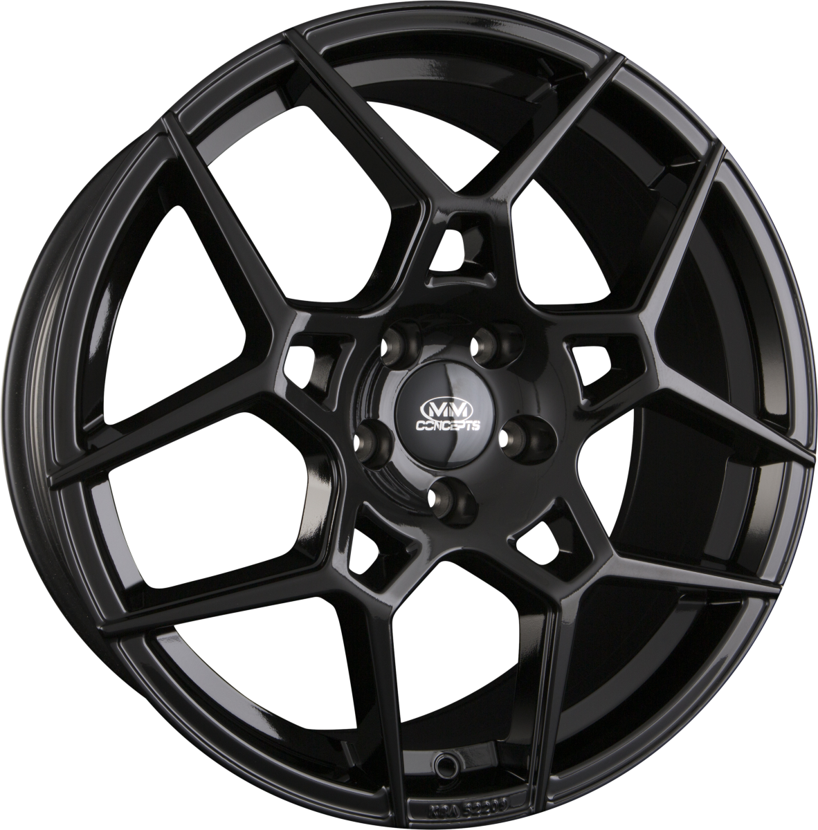 MM-Concepts MM03 Schwarz Glanz Lackiert Alufelge 8.5x19 Zoll ET45 LK 5x108 ML72.6 – Bild 2
