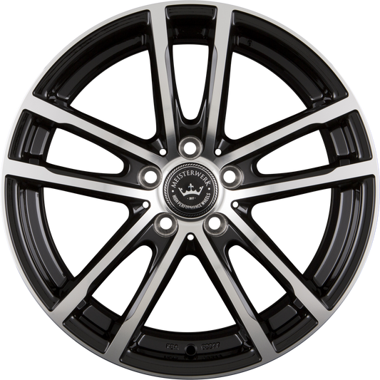 Meisterwerk MW15 Black Polished (BKF) Alufelge 7.5x17 Zoll ET48 LK 5x108 ML67.1