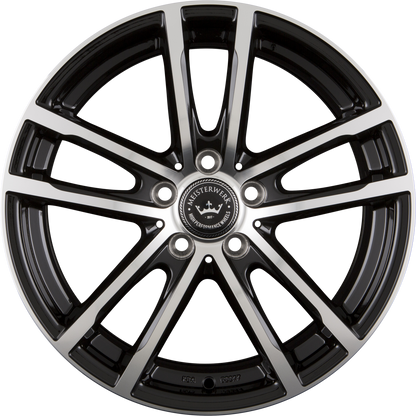 Meisterwerk MW15 Black Polished (BKF) Alufelge 7.5x17 Zoll ET48 LK 5x108 ML67.1