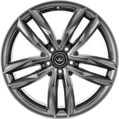Meisterwerk MW08 grey front polished Alufelge 9x20 Zoll ET21 LK 5x112 ML66.6 – Bild 2