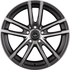 Meisterwerk MW15 Grey Front Polished (GFP) Alufelge 7.5x17 Zoll ET48 LK 5x108 ML67.1