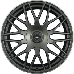 Meisterwerk MW17 Anthracite Glossy Lip Polished Alufelge 8x18 Zoll ET25 LK 5x112 ML72.6