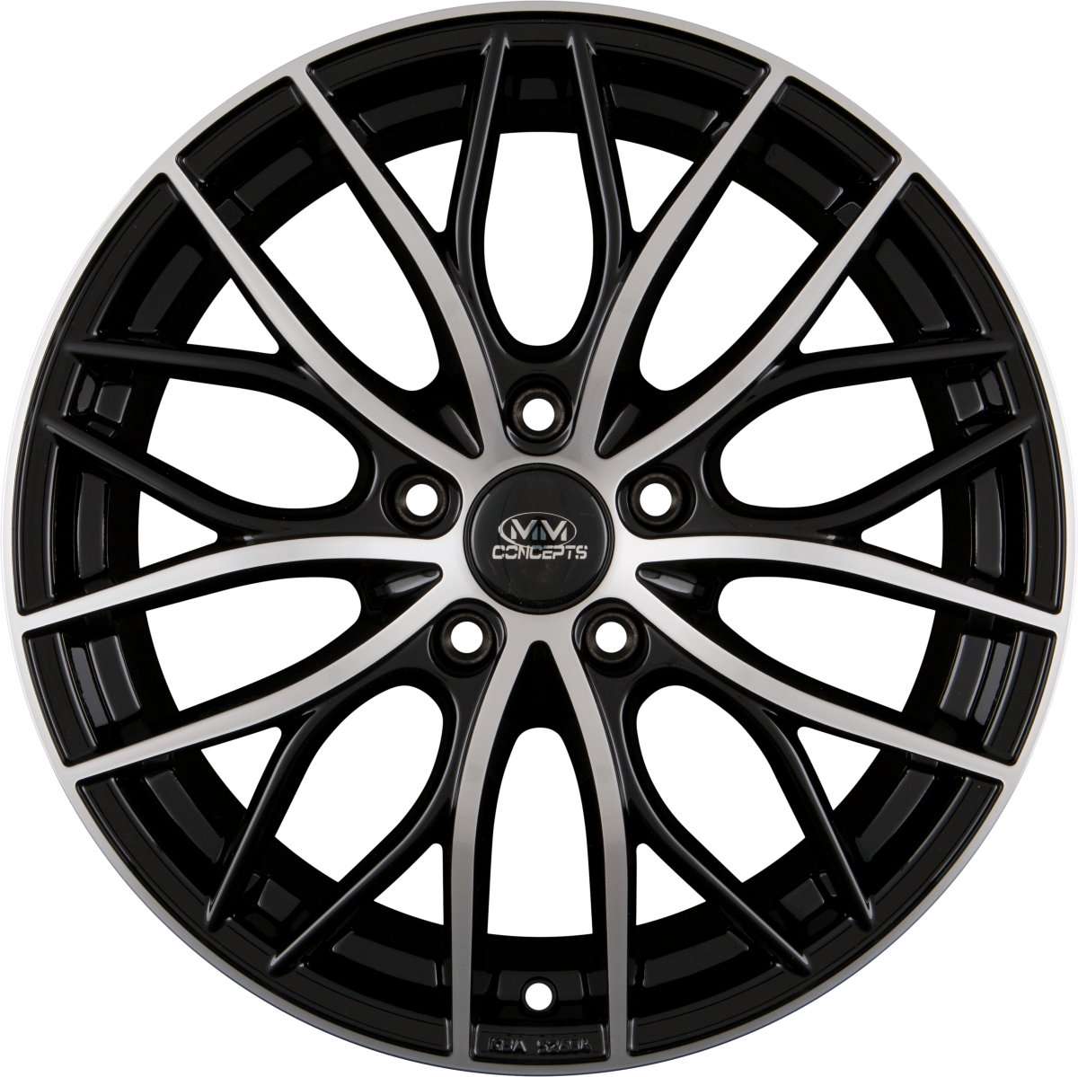 MM-Concepts MM01 Schwarz Frontpoliert Alufelge 8x18 Zoll ET30 LK 5x112 ML66.6