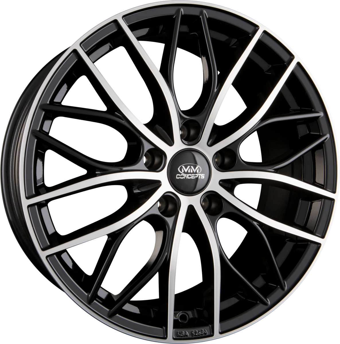 MM-Concepts MM01 Schwarz Frontpoliert Alufelge 8x18 Zoll ET30 LK 5x112 ML66.6 – Bild 2