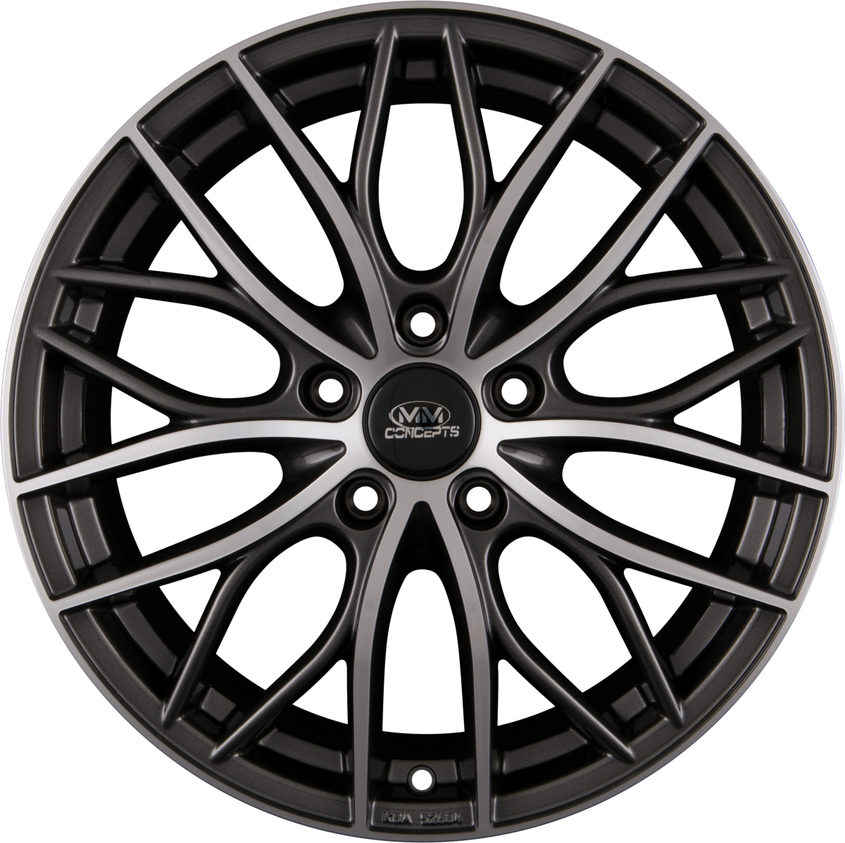 MM-Concepts MM01 Grau Frontpoliert Alufelge 8x18 Zoll ET30 LK 5x112 ML66.6
