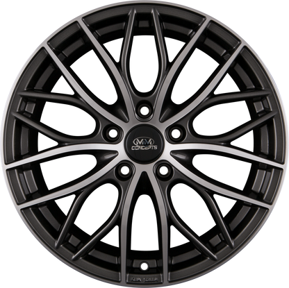 MM-Concepts MM01 Grau Frontpoliert Alufelge 8x18 Zoll ET30 LK 5x112 ML66.6