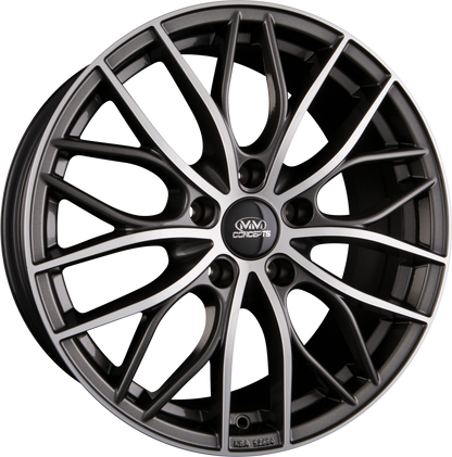 MM-Concepts MM01 Grau Frontpoliert Alufelge 8x18 Zoll ET30 LK 5x112 ML66.6 – Bild 2