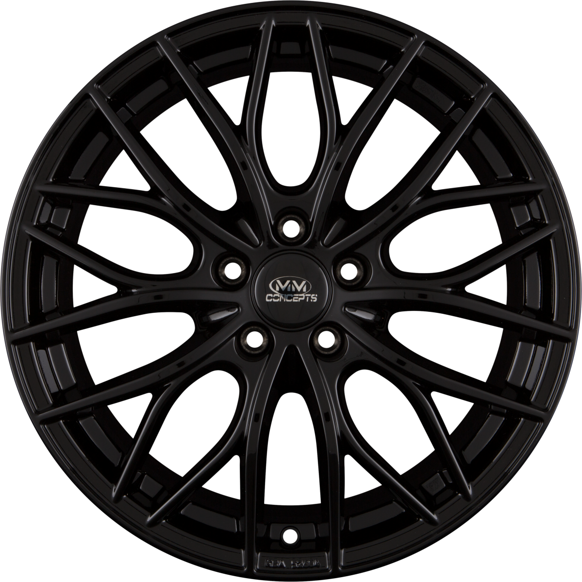 MM-Concepts MM01 Schwarz Glanz Alufelge 8x18 Zoll ET45 LK 5x120 ML72.6