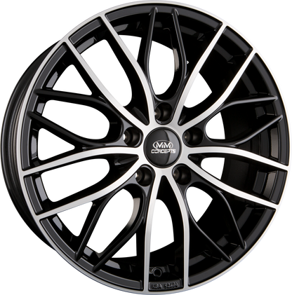 MM-Concepts MM01 Schwarz Frontpoliert Alufelge 8.5x19 Zoll ET45 LK 5x112 ML66.6 – Bild 2