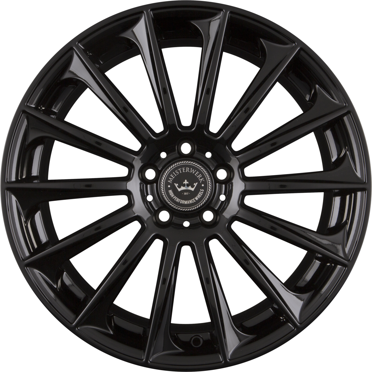 Meisterwerk MW16 Black Glossy Alufelge 7.5x17 Zoll ET40 LK 5x108 ML72.6